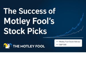 Line graph comparing the performance of Motley Fool Stock Advisor and S&P 500 over time.